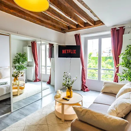 Апартаменты Peaceful Flat In Montorgueil Париж